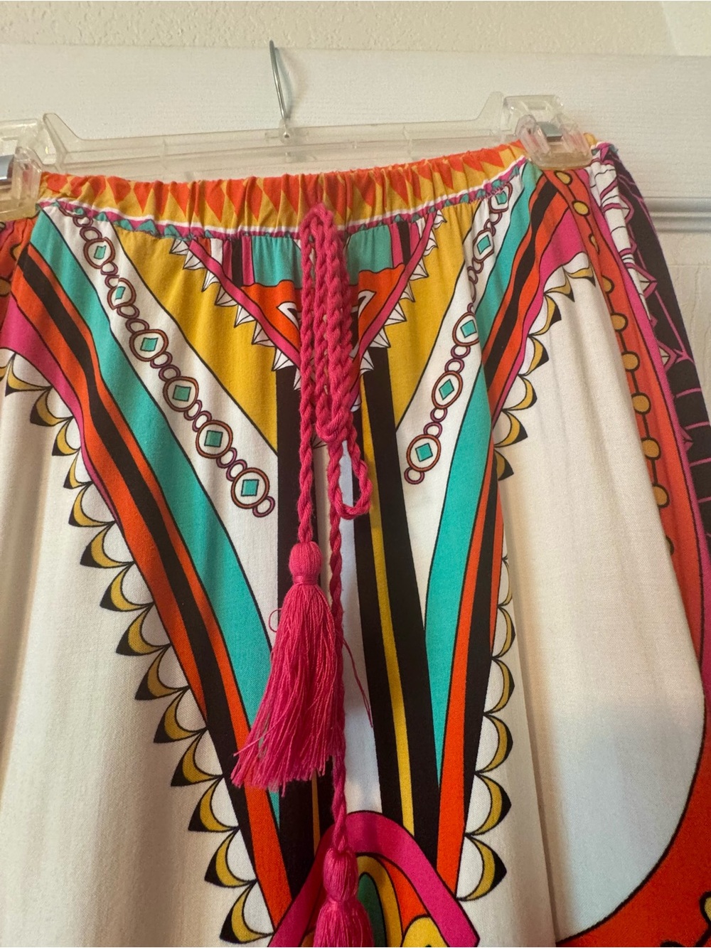 Flying Tomato Aztec Boho Skirt in Orange, Turquoise & Pink - Picture 3 of 6